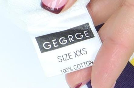 Mens UK Size XS George Cotton Polo Shirt