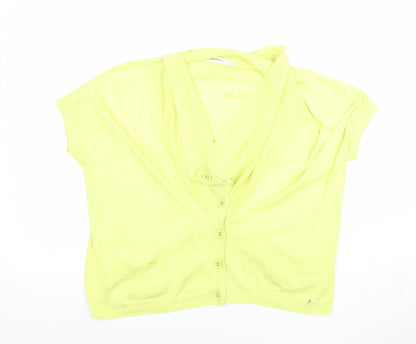 Womens UK Size L Sandwich Yellow Camisole Blouse