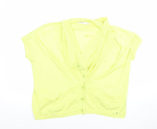 Womens UK Size L Sandwich Yellow Camisole Blouse