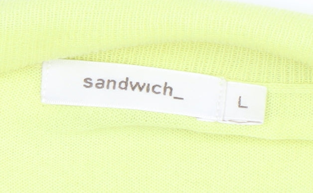 Womens UK Size L Sandwich Yellow Camisole Blouse