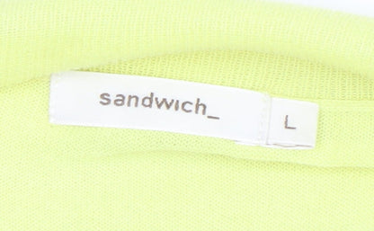 Womens UK Size L Sandwich Yellow Camisole Blouse