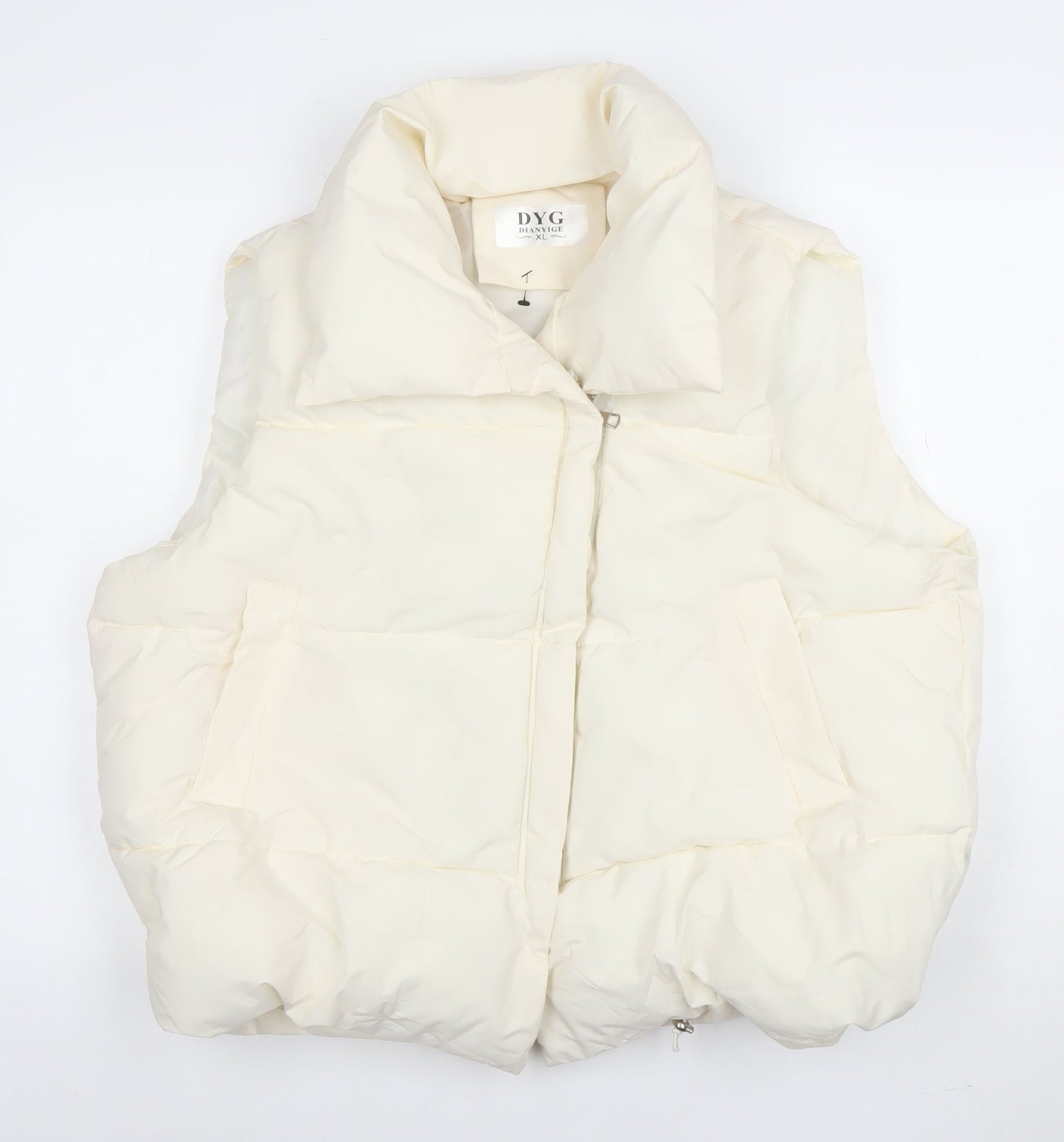 Womens UK Size XL DYG Ivory Puffer Jacket