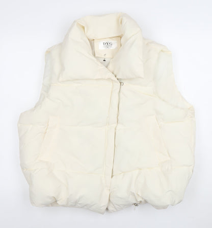 Womens UK Size XL DYG Ivory Puffer Jacket