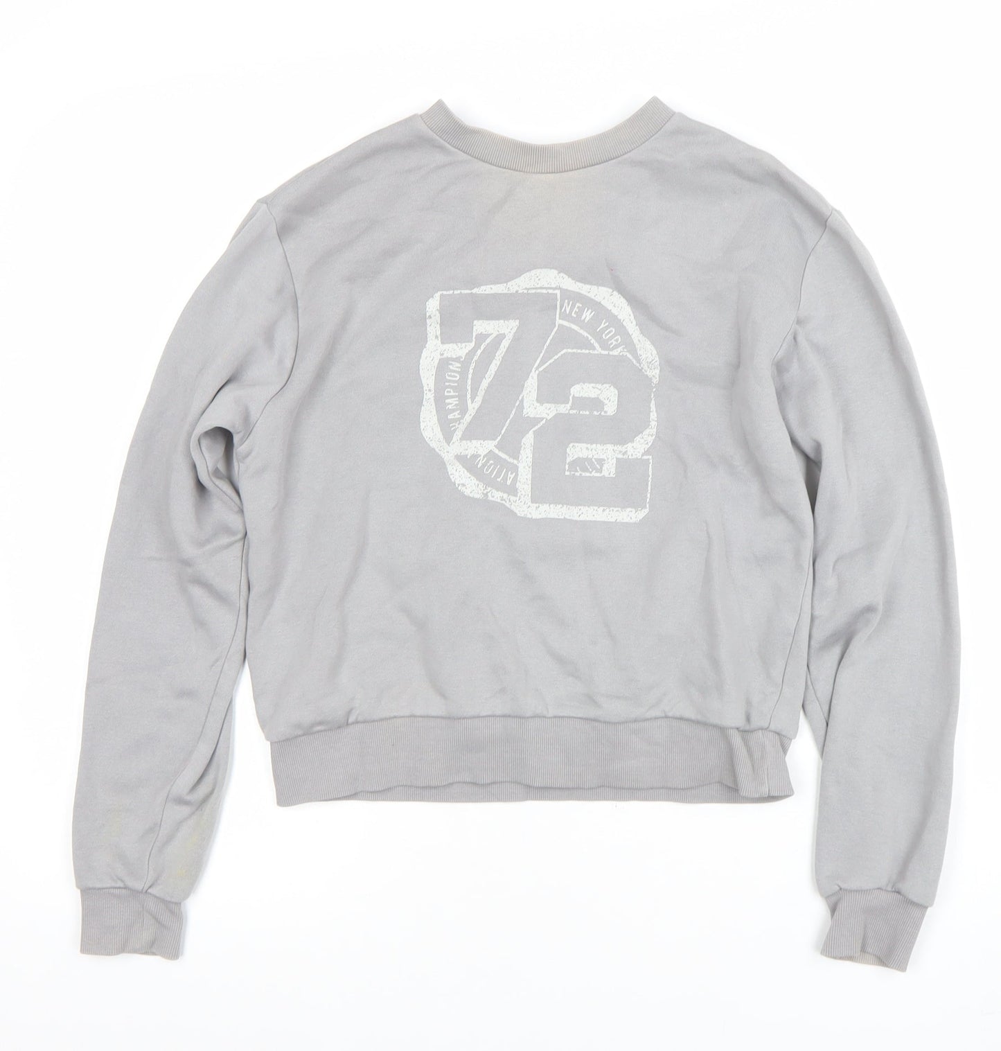 Womens UK Size XS H&M Grey Pullover Sweatshirt