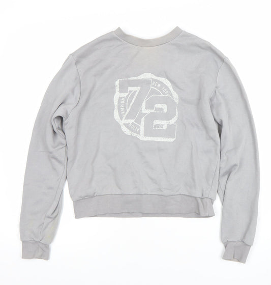 Womens UK Size XS H&M Grey Pullover Sweatshirt