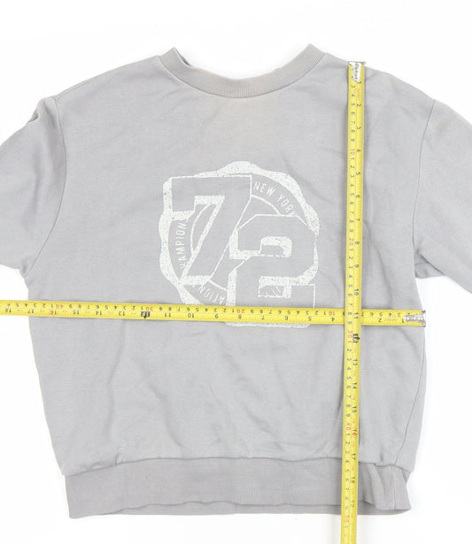 Womens UK Size XS H&M Grey Pullover Sweatshirt