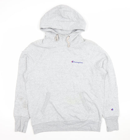 Womens UK Size M Champion Grey Pullover Hoodie