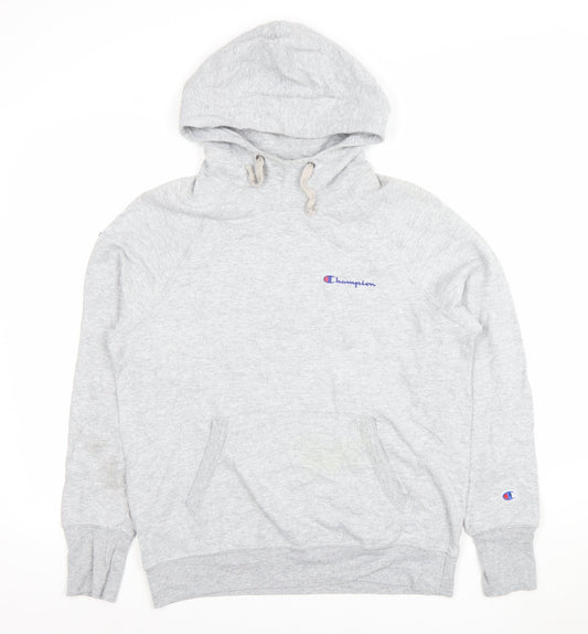 Womens UK Size M Champion Grey Pullover Hoodie