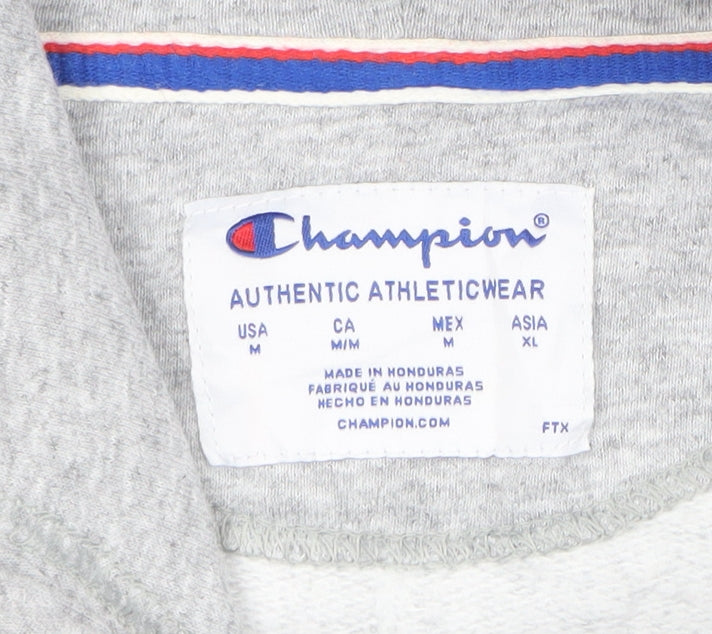 Womens UK Size M Champion Grey Pullover Hoodie