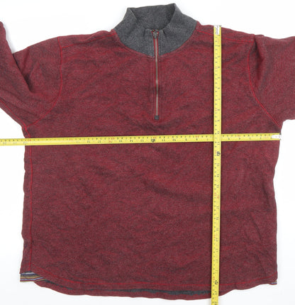 Mens UK Size XL Rohde Graham Red Henley Sweatshirt