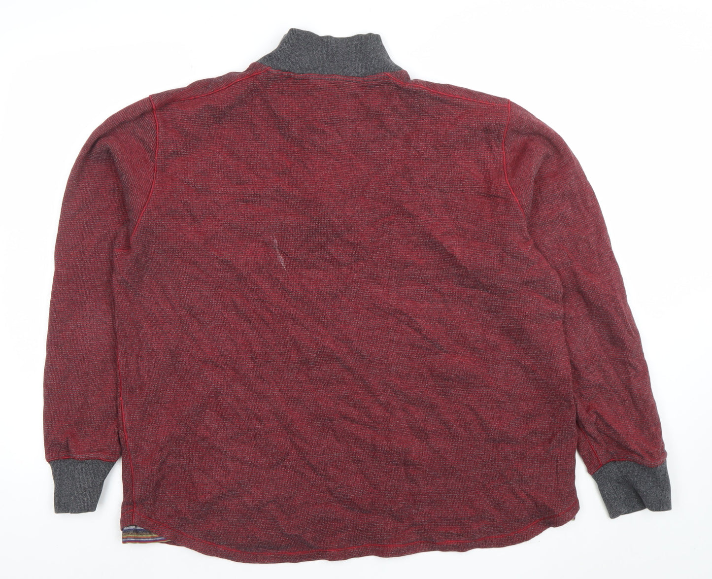 Mens UK Size XL Rohde Graham Red Henley Sweatshirt