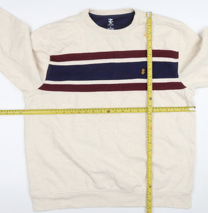 Mens UK Size XL IZOD Beige Pullover Sweatshirt