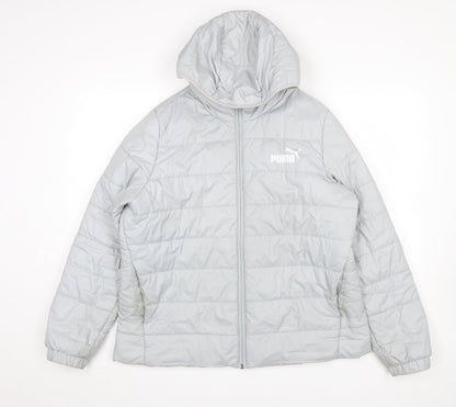 Womens UK Size 14 PUMA Grey Puffer Jacket