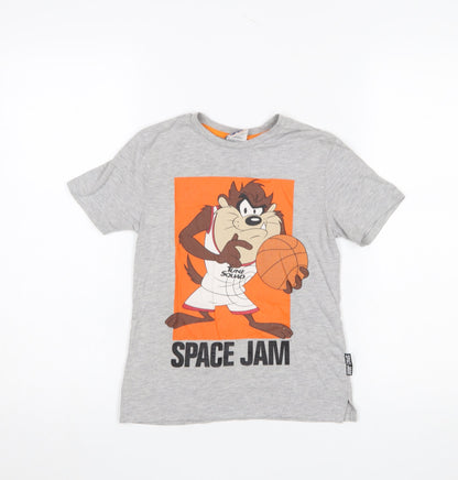 Boys UK Size 6-7 Years Primark Grey Basic T-Shirt