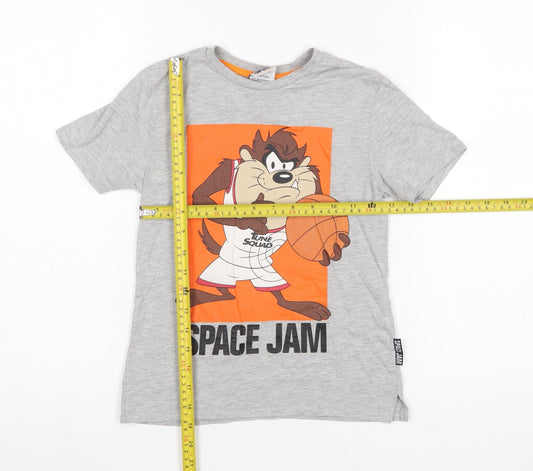 Boys UK Size 6-7 Years Primark Grey Basic T-Shirt