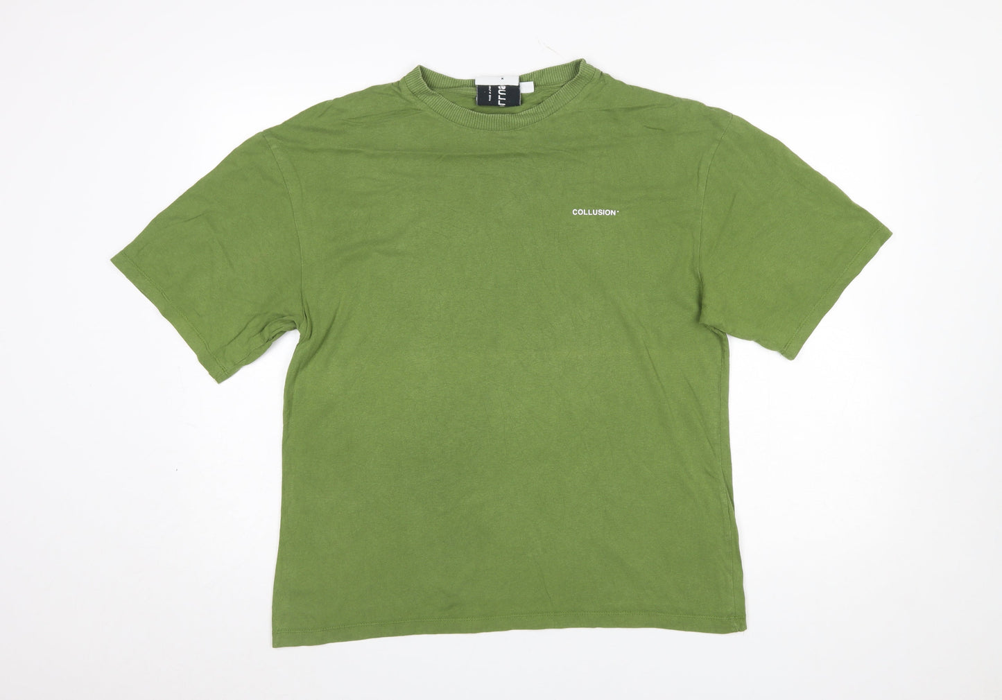 Mens UK Size S COLLUSION Green  T-Shirt