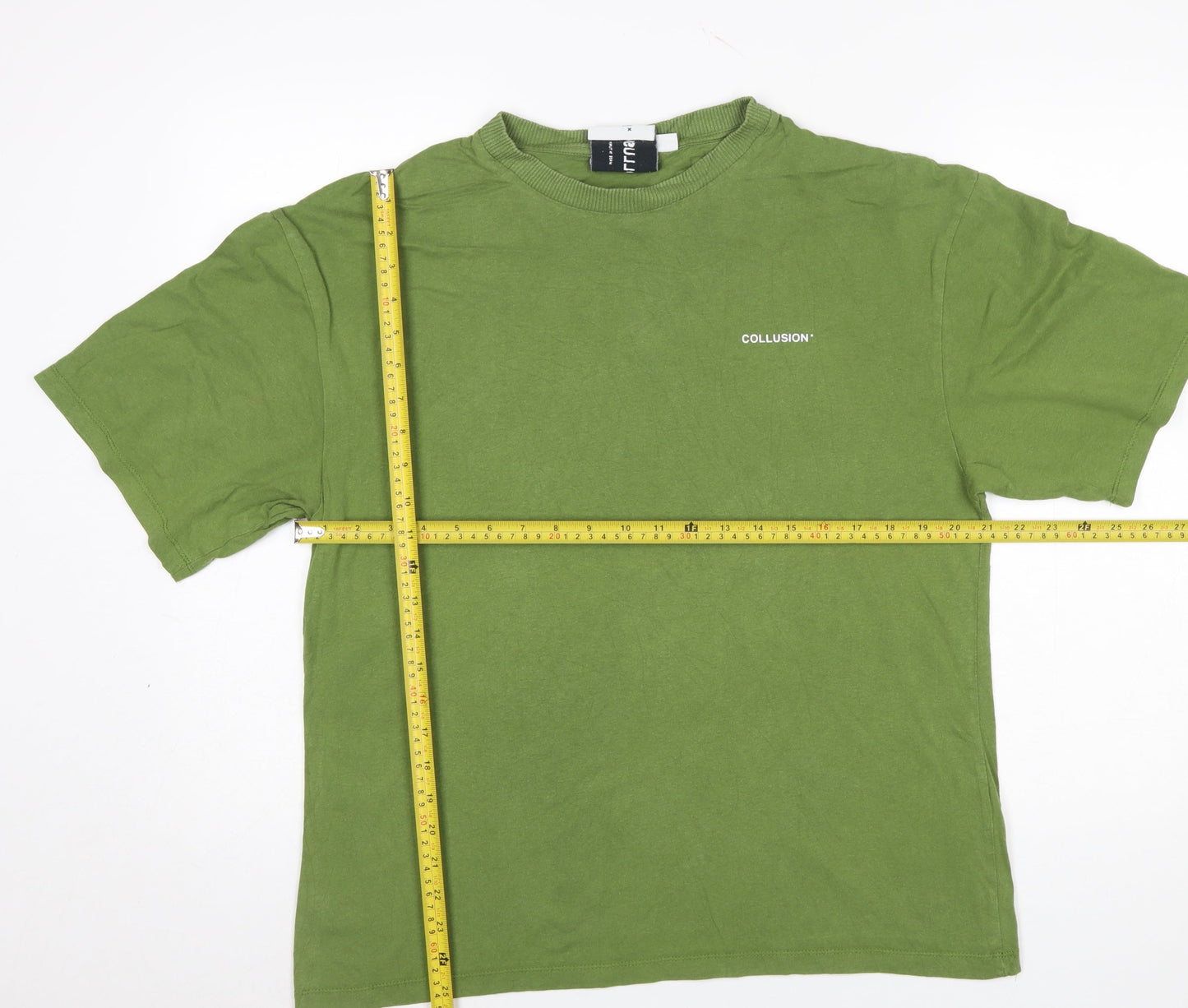 Mens UK Size S COLLUSION Green  T-Shirt