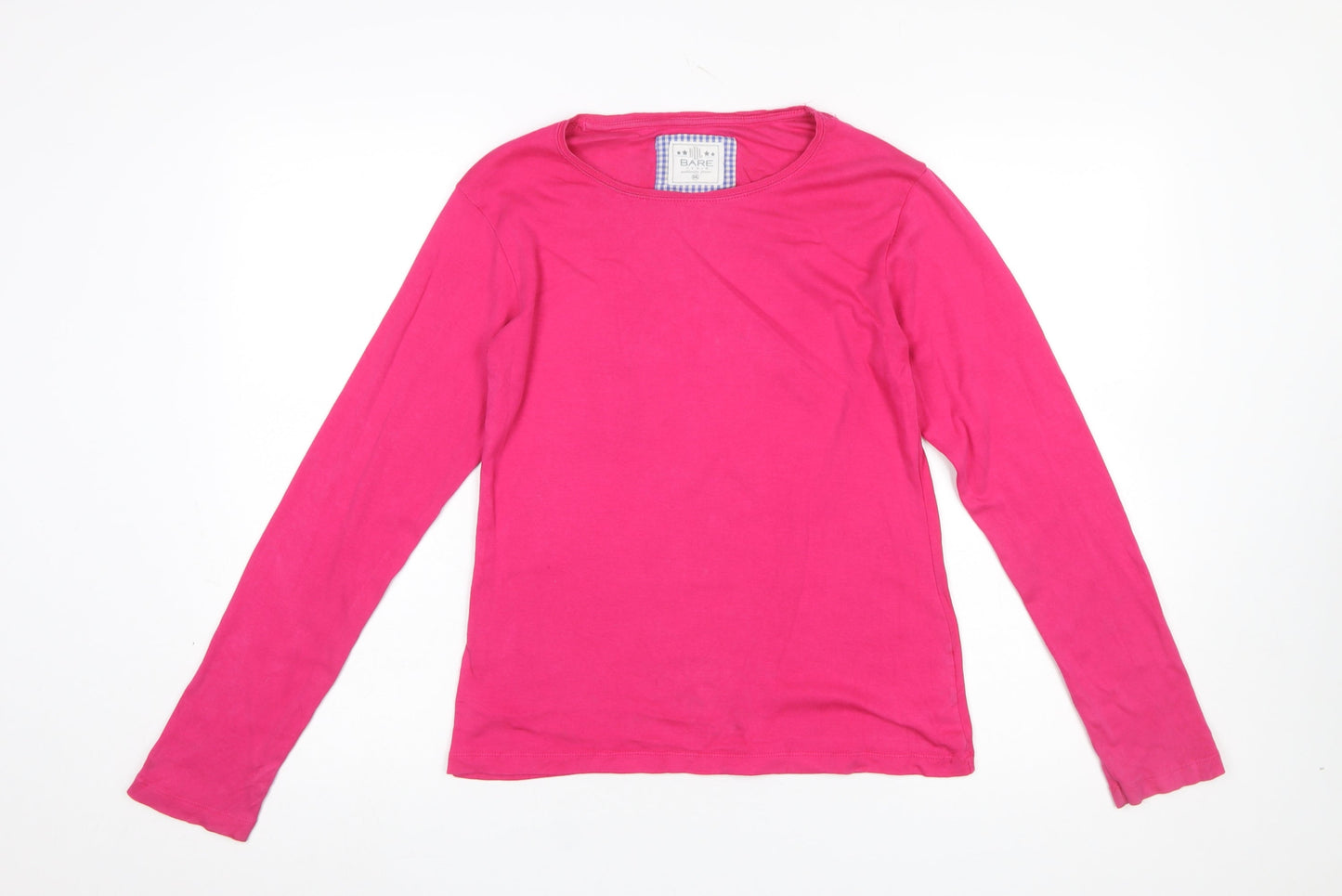 Womens UK Size 2XL Bare Denim Pink Basic T-Shirt