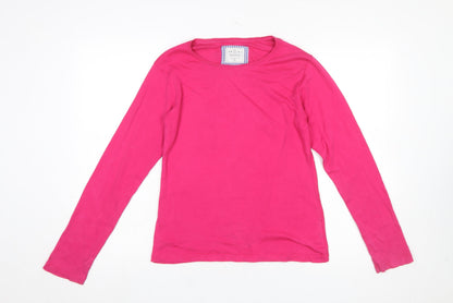 Womens UK Size 2XL Bare Denim Pink Basic T-Shirt