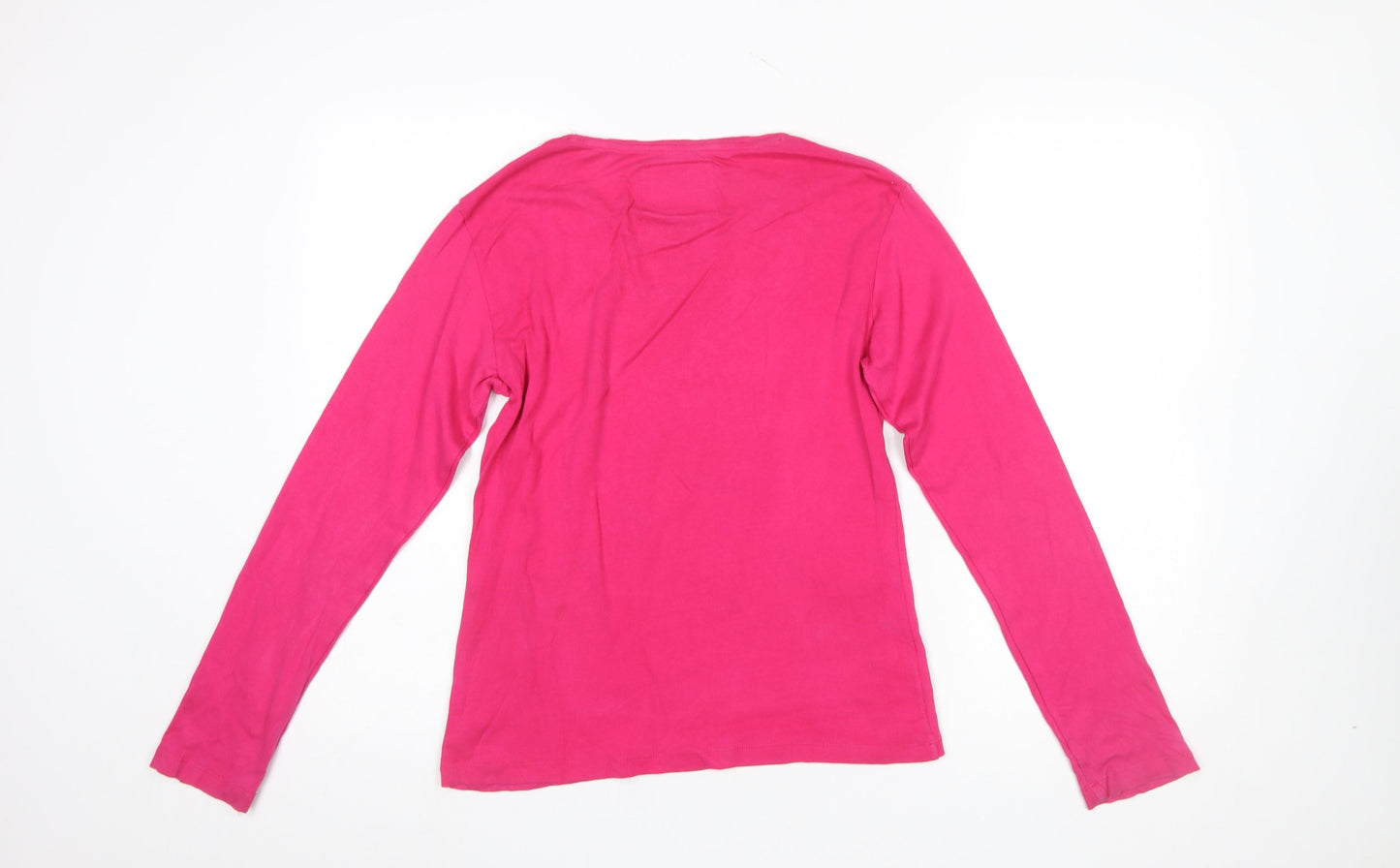 Womens UK Size 2XL Bare Denim Pink Basic T-Shirt