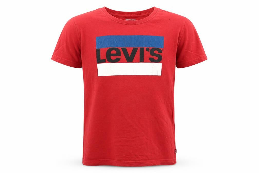 Levi's Boys Red Logo Graphic Cotton T-Shirt Size 14 Years