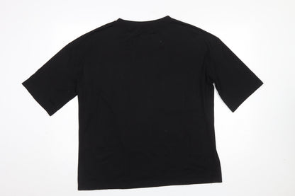 Womens UK Size 10 SheIn Black Basic T-Shirt