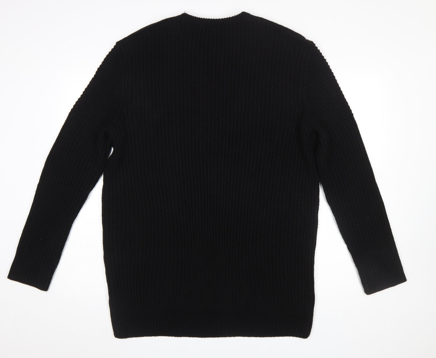 Mens UK Size XL River Island Black Pullover Jumper