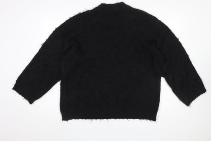 Womens UK Size S ASOS DESIGN Black Pullover Jumper
