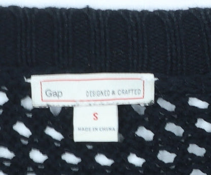 Womens UK Size S Gap Black Cardigan Jumper