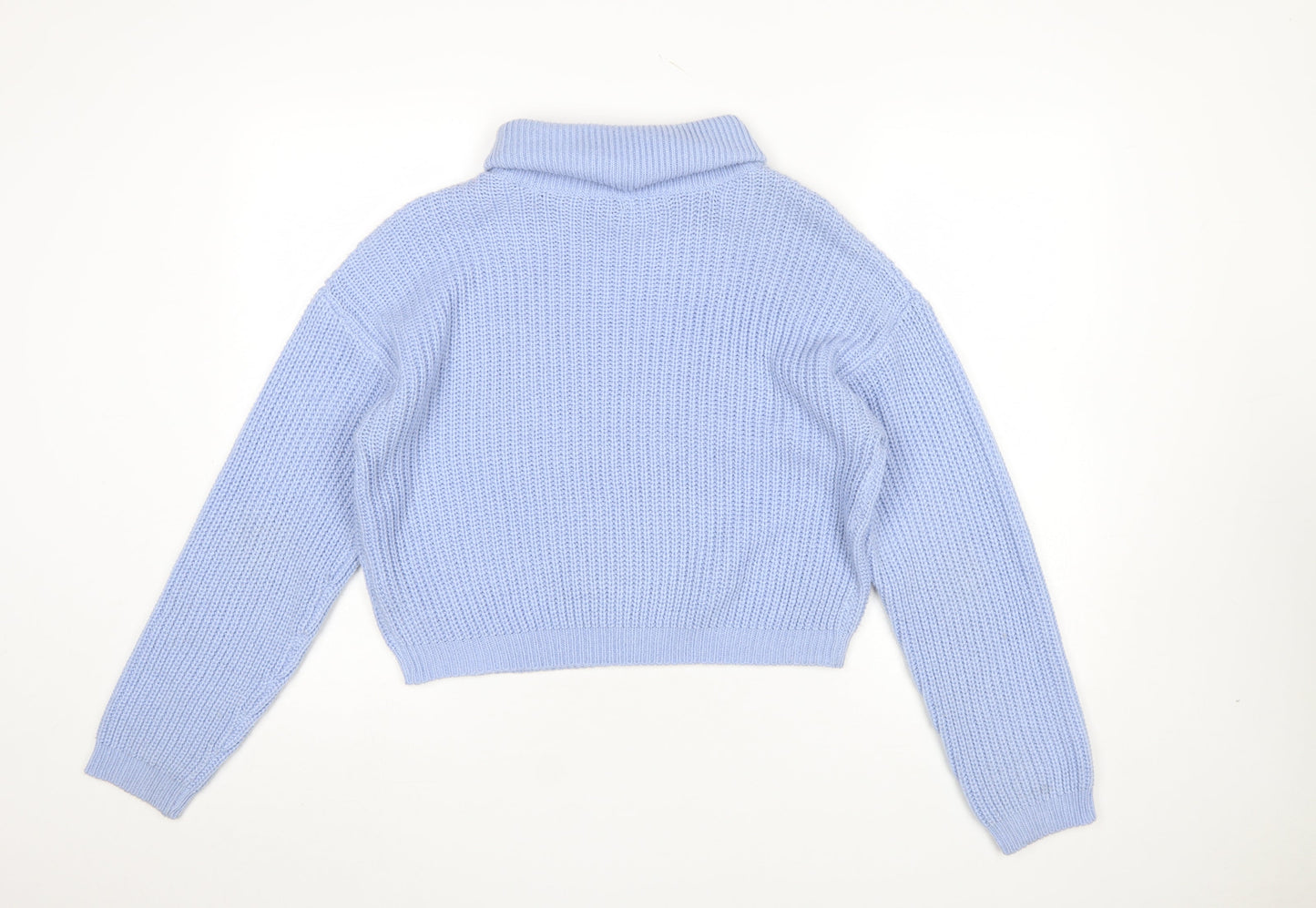 Womens UK Size M Boohoo Blue Pullover Jumper