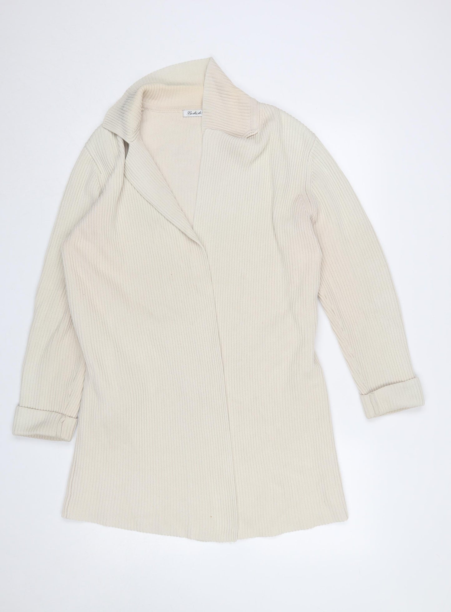 Womens UK Size 14/16 Berkertex Beige Cardigan Jumper