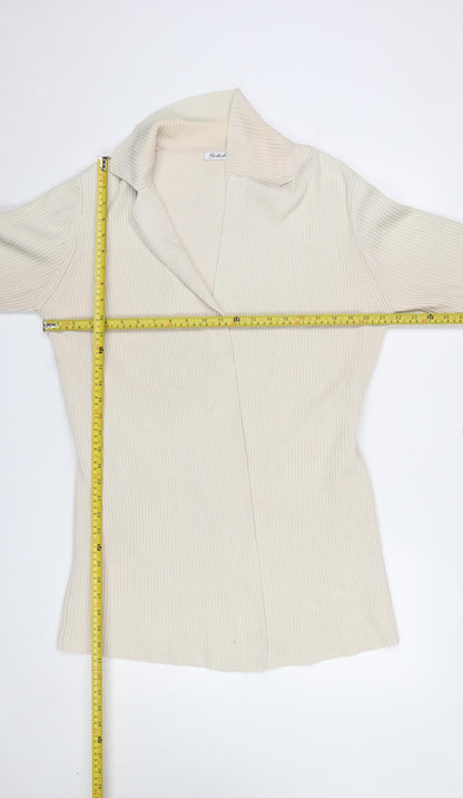 Womens UK Size 14/16 Berkertex Beige Cardigan Jumper