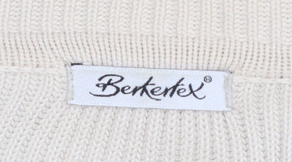 Womens UK Size 14/16 Berkertex Beige Cardigan Jumper