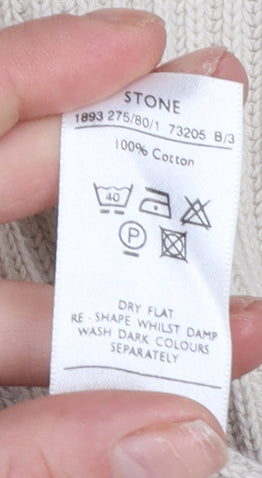 Womens UK Size 14/16 Berkertex Beige Cardigan Jumper