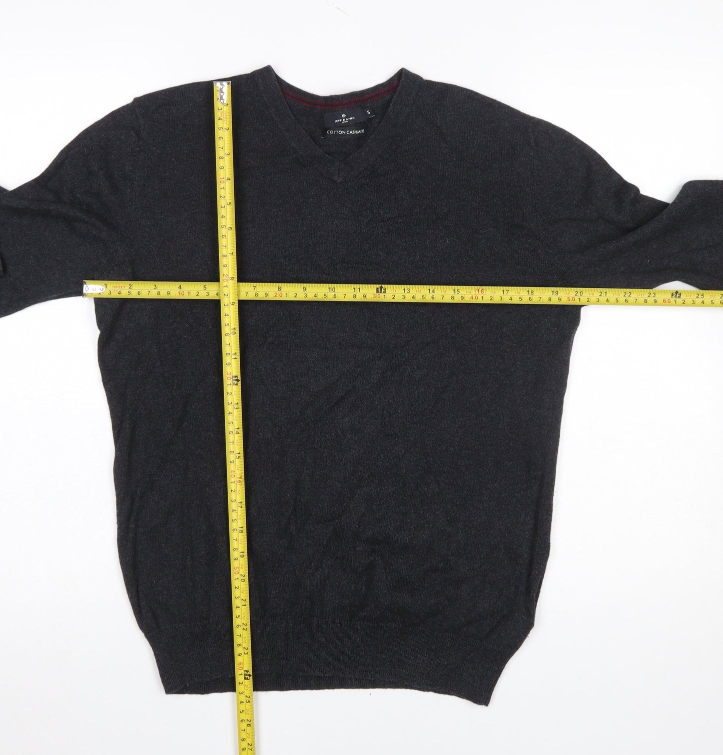 Mens UK Size S Jeff Banks Black Pullover Jumper