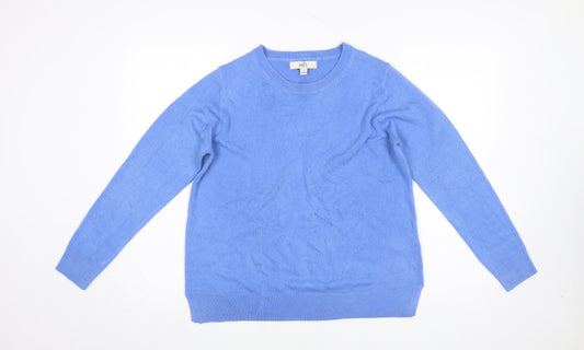 Womens UK Size 12 Marks and Spencer Blue Pullover Jumper