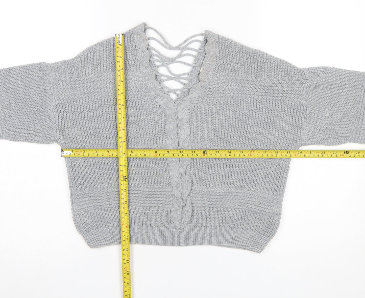 Womens UK Size 8 Miss Selfridge Grey Pullover Jumper