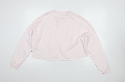 Womens UK Size S River Island Pink Pullover Sweatshirt