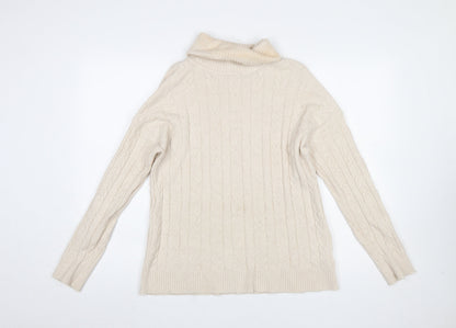 Womens UK Size L/XL CC Fashion Beige Pullover Jumper