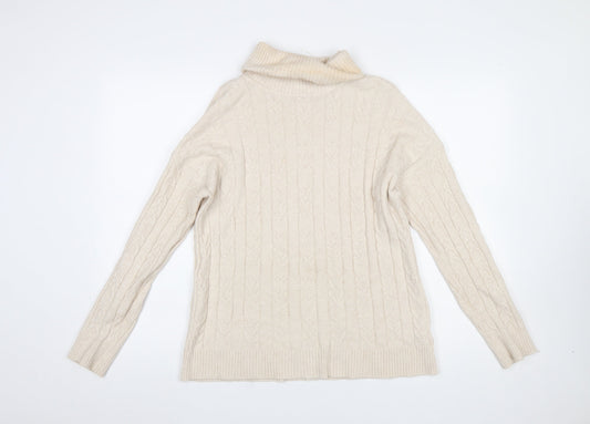 Womens UK Size L/XL CC Fashion Beige Pullover Jumper