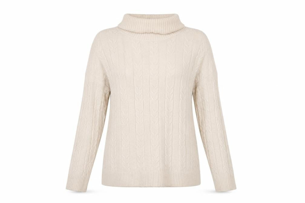 Womens UK Size L/XL CC Fashion Beige Pullover Jumper