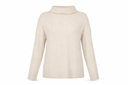 Womens UK Size L/XL CC Fashion Beige Pullover Jumper