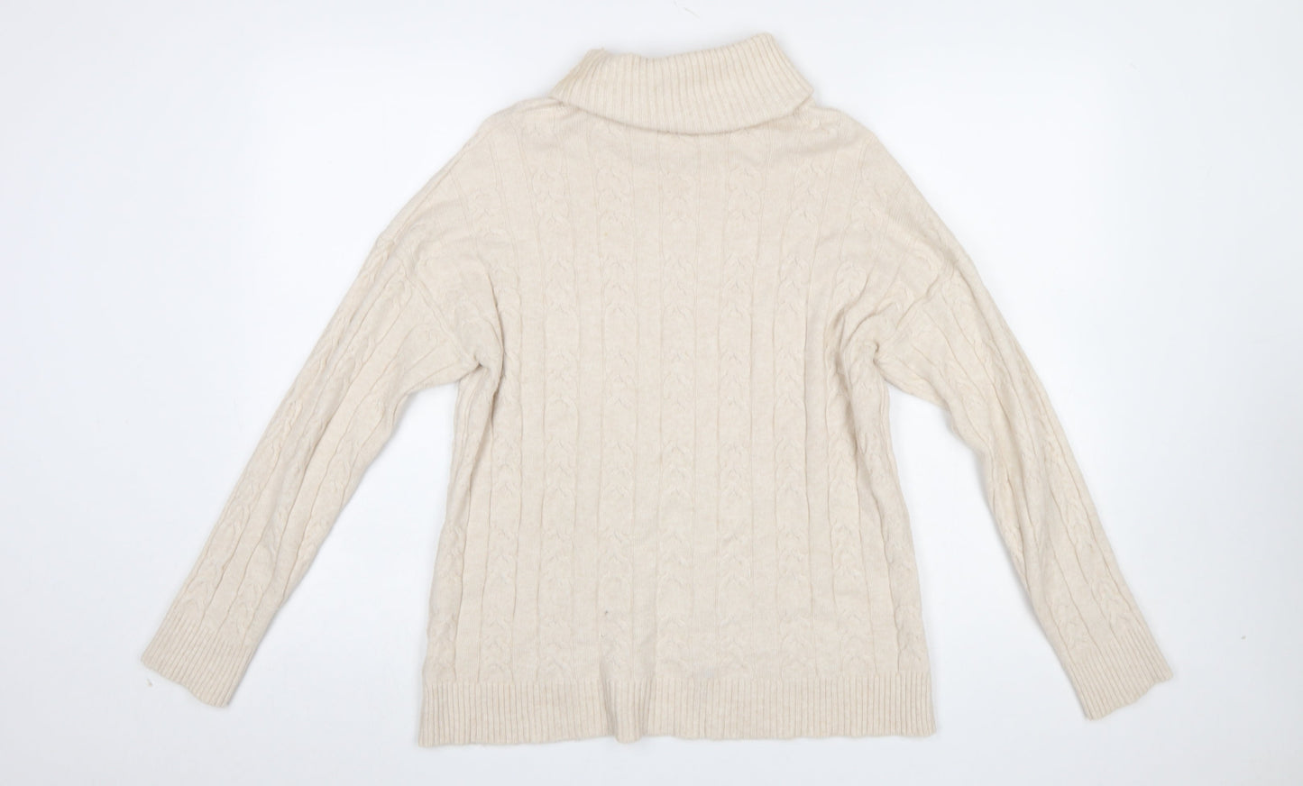 Womens UK Size L/XL CC Fashion Beige Pullover Jumper