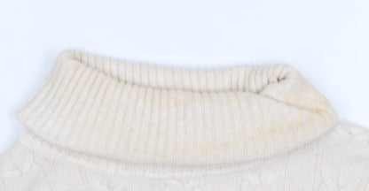 Womens UK Size L/XL CC Fashion Beige Pullover Jumper
