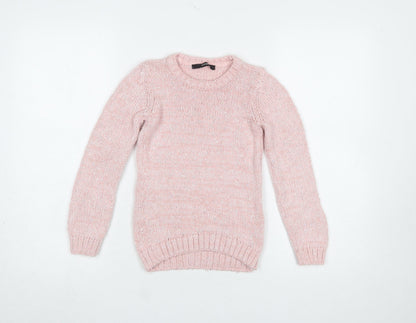 Girls UK Size 7-8 Years George Pink Pullover Jumper
