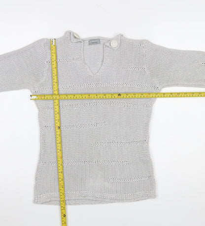 Womens UK Size M Marks and Spencer Grey Pullover Jumper