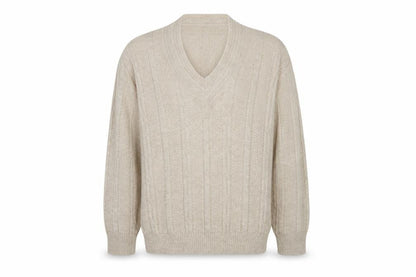 Mens UK Size M Marks and Spencer Beige Pullover Jumper