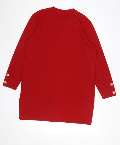 Womens UK Size 16 Grazia Red Cardigan Jumper