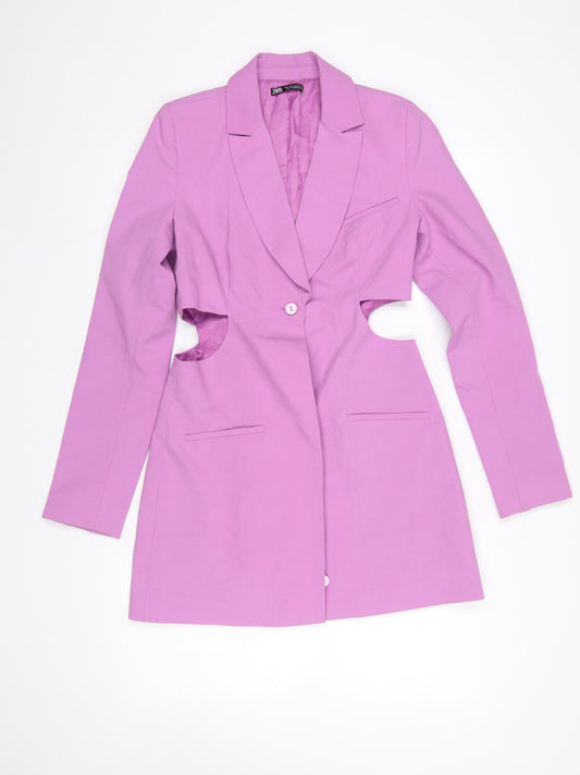 Womens UK Size S Zara Regular Pink Blazer