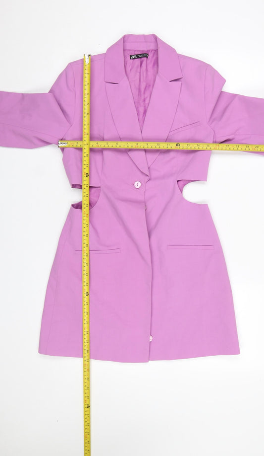 Womens UK Size S Zara Regular Pink Blazer